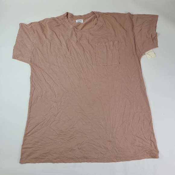 MATE THE LABEL Rose Pink Tencel Sleep Tee - S - Picture 2 of 4
